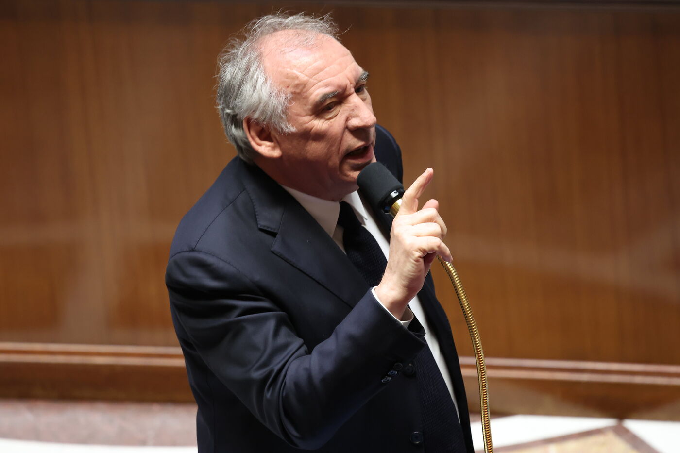 Le Premier ministre François Bayrou, ici le 18 mars 2025 à l'Assemblée, jouera son poste lors du vote de confiance lundi après-midi. LP/Arnaud Journois 